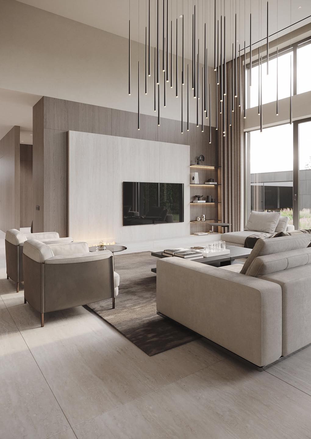 Smooth Interior Luxury Home With Smooth Wood and Travertine Interior – MAGARCHITECT ...